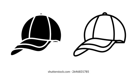 Baseball hat sketch icon on white background