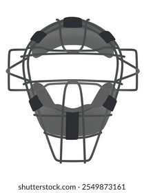 Baseball head facemask. vector illustration