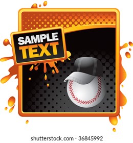 baseball head web template with grungy look