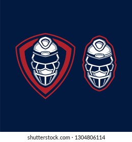 Baseball Helmet Catcher Logo Sports