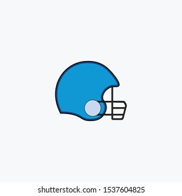 baseball helmet elegant design symbol / logo - EPS10 - Vector