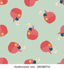 baseball helmet flat icon,eps10 seamless pattern background