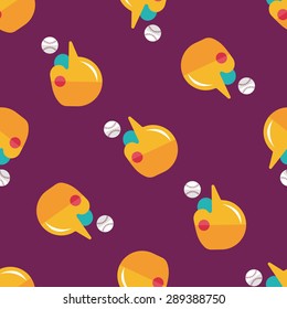 baseball helmet flat icon,eps10 seamless pattern background