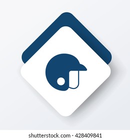 baseball helmet icon