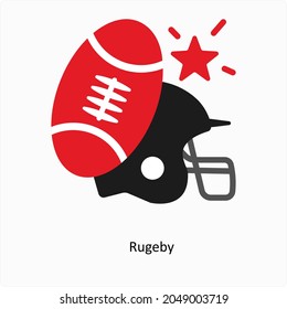 Baseball or Helmet Icon Concept