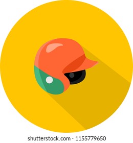 Baseball Helmet Icon Design