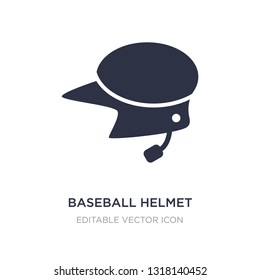baseball helmet icon on white background. Simple element illustration from Sports concept. baseball helmet icon symbol design.