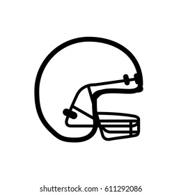 baseball helmet icon over white background. vector illustration