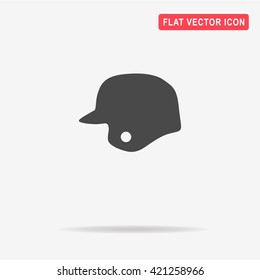 Baseball helmet icon. Vector concept illustration for design.