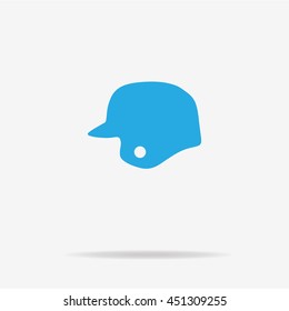 Baseball helmet icon. Vector concept illustration for design.