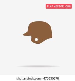 Baseball helmet icon. Vector concept illustration for design.