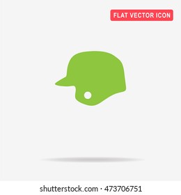 Baseball helmet icon. Vector concept illustration for design.