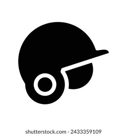 Baseball helmet icon vector on trendy design