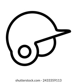Baseball helmet icon vector on trendy design
