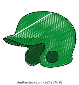 baseball helmet isolated icon