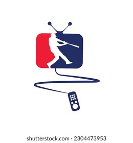 Baseball hitting a ball concept swinging a bat very fast vector illustration