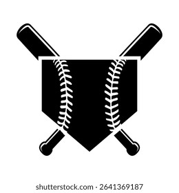 Baseball home plate icon vector. Baseball base illustration sign. Home Plate symbol. Baseball Logo. Baseball home web icon.