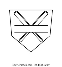 Baseball home plate icon vector. Baseball base illustration sign. Home Plate symbol. Baseball Logo. Baseball home web icon.