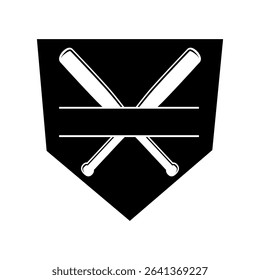 Baseball home plate icon vector. Baseball base illustration sign. Home Plate symbol. Baseball Logo. Baseball home web icon.