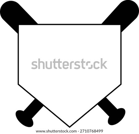 Baseball Home Plate Icon Vector represents the classic symbol of baseball gameplay, competition, and sports strategy in a clean, minimal, and modern outline design capturing its importance in scoring.