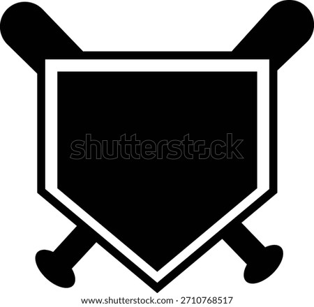 Baseball Home Plate Icon Vector represents the classic symbol of baseball gameplay, competition, and sports strategy in a clean, minimal, and modern outline design capturing its importance in scoring.