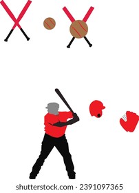 baseball icon ball and glove