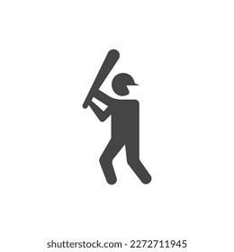 Baseball Icon Black and White Vector Graphic 