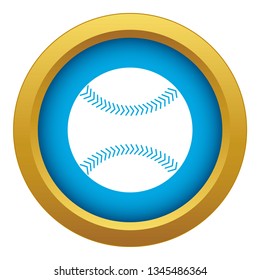 Baseball icon blue vector isolated on white background for any design
