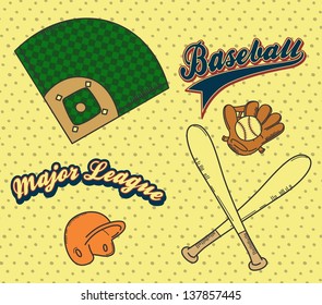 baseball icon cartoon