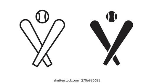 Baseball icon collection. modern simple icons for web