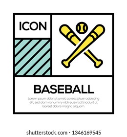 BASEBALL ICON CONCEPT