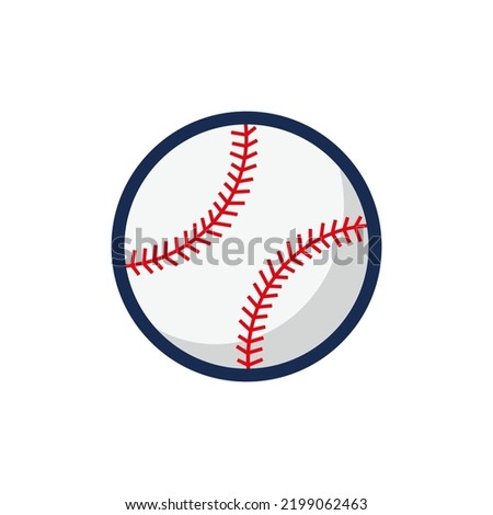 Baseball Icon Concept With Moving Baseball Icon Vector Template