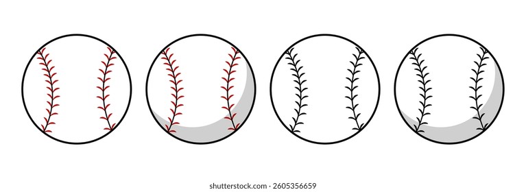 Baseball icon design isolated on white background.