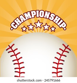 baseball icon design, vector illustration eps10 graphic