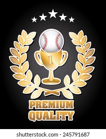 baseball icon design, vector illustration eps10 graphic