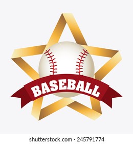 baseball icon design, vector illustration eps10 graphic