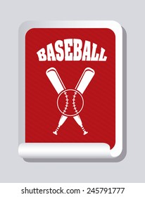 baseball icon design, vector illustration eps10 graphic