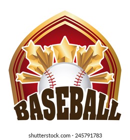 baseball icon design, vector illustration eps10 graphic