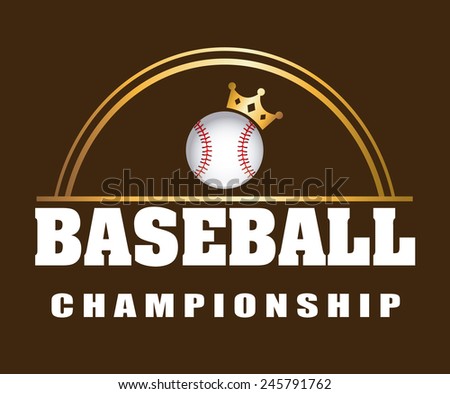 baseball icon design, vector illustration eps10 graphic