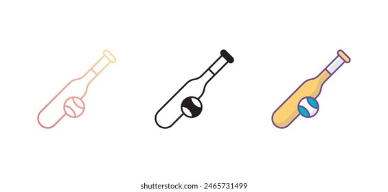 Diseño de icono de béisbol con fondo blanco ilustración de stock