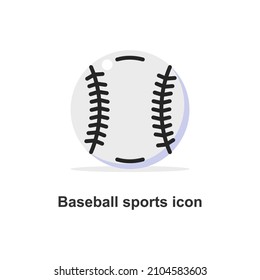baseball icon designed in flat and colorful style in baseball sports vector illustration for sports icon theme