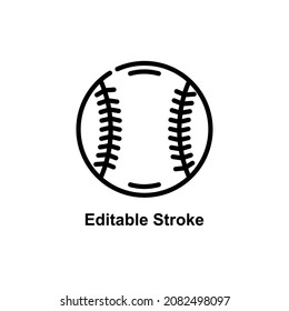 baseball icon designed in outline style in sports icon theme