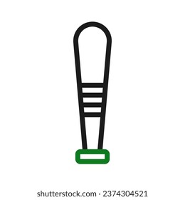 Baseball icon duocolor green black sport illustration vector element and symbol perfect.