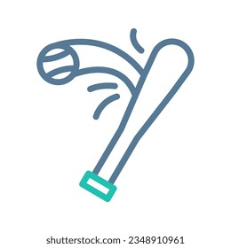 Baseball icon duocolor green light grey colour sport illustration vector element and symbol perfect.