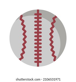 baseball icon with filled outline style