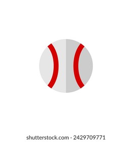 Baseball Icon Flat Design Simple Sport Vector Perfect Web and Mobile Illustration