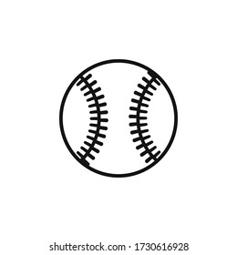 Baseball icon flat vector design