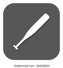The baseball icon. Game symbol. Flat Vector illustration. Button