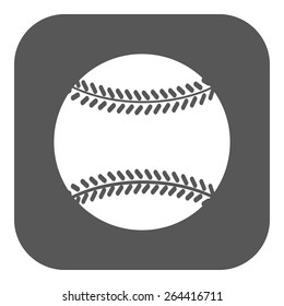 The baseball icon. Game symbol. Flat Vector illustration. Button