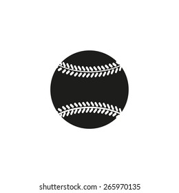 The baseball icon. Game symbol. Flat Vector illustration
